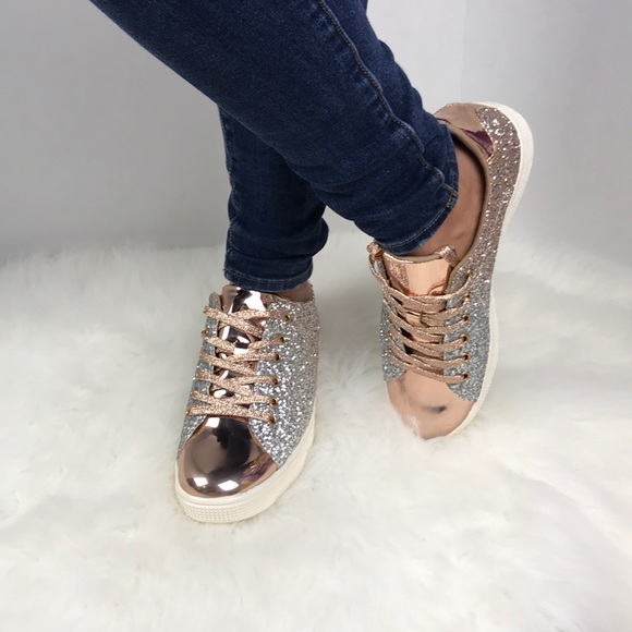 Metallic glitter sneakers - Picture 2 of 8